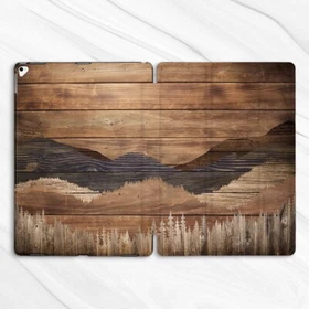 Mountains Wood print Forest Nature Case For iPad Mini 7 Air 5 11 13 Pro 12.9 A16