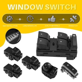 Window Switch+Door Lock+Mirror Control For 2007-2013 GMC Sierra 2500 3500 HD OEM