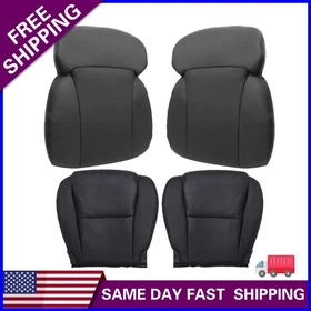 For 2006-2011 Lexus GS300 350 GS460 Front Bottom Top Leather Seat Cover Black