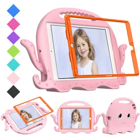 Waterproof Frame Kids Case For iPad A16/10/9/8/7/6/5th Gen Mini Air 4 5 w Strap