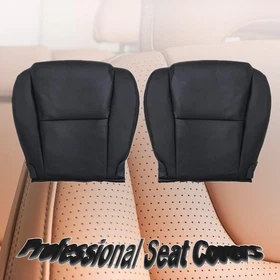 For 2006-2011 Lexus GS300 350 GS460 Front Bottom Top Leather Seat Cover Black