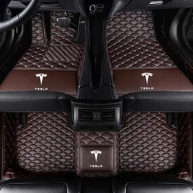 For Tesla-3-S-X-Y Car Floor Liner Mats 2012-2023 All Models Waterproof Custom