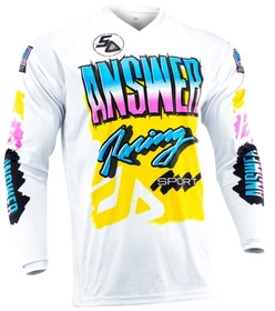 Answer Syncron Artifacts 50 Years Mens MX Offroad Jersey Neon Yellow/White