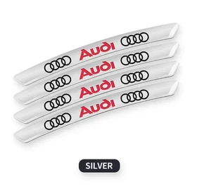4Pcs S Line Wheel Rim Stickers Aluminum Hub Strips A4 A6