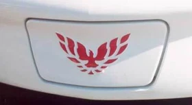 FRONT NOSE  LICENSE PLATE OVERLAY DECALS FITS 98-02 PONTIAC TRANS AM FIREBIRD