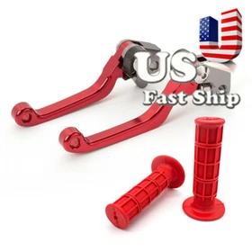 FXCNC Brake Clutch Pivot Lever +Grip For Suzuki RM85 2005-2017 RM125 RM250 04-08