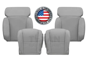 Front Seat Cover Perforated Leatherette Gray Fits 2006-2011 Lexus GS300 GS350