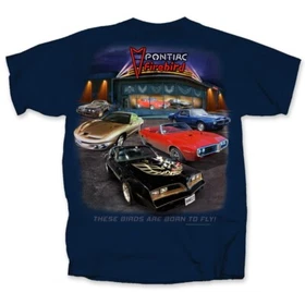 Pontiac Firebird Trans Am Showroom Navy Blue T-Shirt