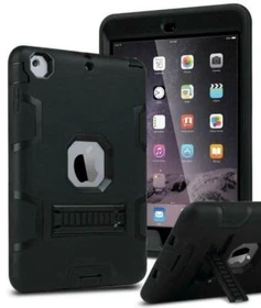 For Apple iPad Shockproof Military Heavy Duty Rubber With Hard Stand Case Cover