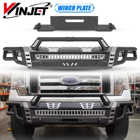 Modular Steel Front/Rear Bumper w/Winch Plate For 2009-2014 Ford F150 F-150 New