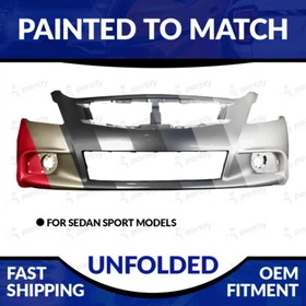 NEW Painted Unfolded Front Bumper For 2010-2013 Infiniti G37 Sedan Sport