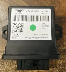 3W3915181A BENTLEY Battery Energy Management Control Module