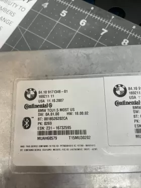 8410917134801 BMW Bluetooth Tcu Telematic Control Module E90 #2