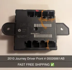 05026861AB DODGE Front Left Driver Door Module Journey
