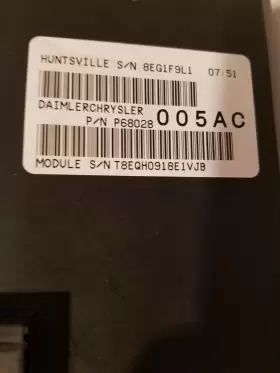 68028005AB DODGE Tipm Totally Power Integrated Fuse Box Ab #2
