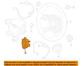 CP9Z9C888A FORD OEM Steering Wheel Cruise Switch