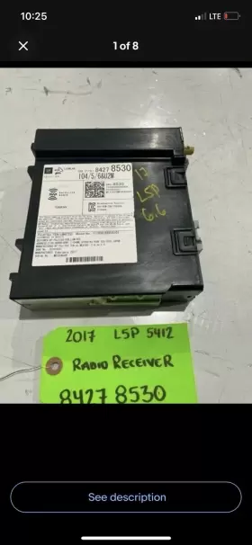 84278530 GMC Radio Stereo Receiver Module 2500HD Sierra