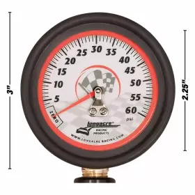 52-52003 LONGACRE Deluxe Glow Dial Tire Water Pressure Gauge #3