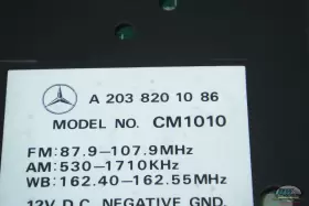 2038201086 MERCEDES Am Fm Stereo Receiver C240 W203 #2