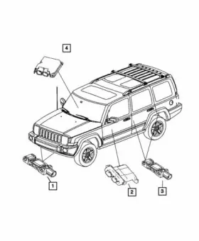 68000233AD MOPAR Occupant Restraint Module Commander