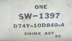 SW-1397 MOTORCRAFT Box Seatbelt Chime Control Module #2