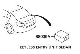 88035A SUBARU Keyless Unit