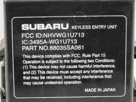 88035SA061 SUBARU Keyless Module Forester #2
