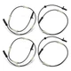4pcs Front & Rear ABS Speed Sensor for BMW 530e 740e xDrive 530i xDrive 750i M5