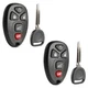 2 Replacement For 08 09 10 11 12 13 14 15 Buick Enclave Key + Fob Remote