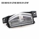 License Plate Lamp Light Shell Part BS1E-51-274F For Mazda 3 2009-2013