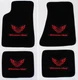 NEW! Carpet Floor Mats 1982-2002 PONTIAC FIREBIRD Trans Am Embroidered Logo RED