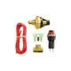 Longacre Warning Light Oil PSI Lens/Red 1/8" Dia Electrical 20 psi Sending Unit