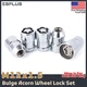 4 Pc Mazda Wheel Lock M12x1.5 Chrome Fit B/CX/MX-Series & Mazda 3/5/6 Models