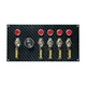 Moroso Switch Panel Kit 74139; Dash Mount Panel Carbon Fiber Look, 6 Switch
