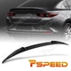 For 2019-2022 Mazda 3 Axela Sedan V-Style Glossy Black PP Lip Rear Spoiler Wing