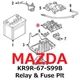 【NEW】Mazda Genuine 2024-2025 CX-70 CX-90 Relay & Fuse Plt KR9R-67-S99B