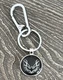 Pontiac Firebird Trans AM Keychain &ndash; Metal Black/Silver Eagle Logo &ndash; Carabiner