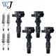 4X Ignition Coil+Iridium Spark Plug For 2004-2015 Mazda 3 L3G218100B