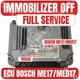 📮IMMO OFF PROGRAMMING SERVICE IMMOBILIZER DELETE  VW VOLKSWAGEN AUDI ME17 MED17