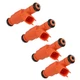 4PCS Fuel Injectors Set for Mazda Mazda6 GG GY 2.3 2002-2008 L30913250A Kit New