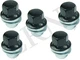 LAND ROVER RANGE ROVER 2006-2019 SET OF 5 BLACK CAPPED WHEEL NUT RRD500290B