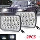 2PCS 7X6" 5X7" LED Headlights Hi-Lo Beam For 1982-1993 Chevy S10 Blazer GMC S15