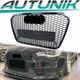 For 2012-2015 Audi A6 C7 S6 Honeycomb Front Bumper Grille RS6 Style