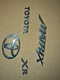 03 04 05 06 07 08 TOYOTA MATRIX XR REAR TRUNK LID EMBLEM SET CHROME SILVER