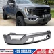 Carbonized Gray Front Bumper W/ 6 Sensor Holes For 2021-2023 Ford F-150 F150 New