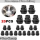 FIT FOR CHEVROLET S10 BLAZER GMC JIMMY SONOMA 20 PCS BLACK LUG NUT COVERS CAP US