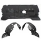New Front Fender Liner & Lower Engine Under Cover Set For 2004-2008 Mazda 3