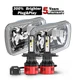 For 82-93 Chevy S10 Blazer GMC S15 7X6 Projector Halo LED Headlight HiLo