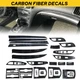 Set Carbon Fiber Full Interior Kit Cover Trim For Infiniti G37 Sedan 2010-2013
