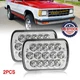 2PCS For 1982-1993 Chevy S10 Blazer GMC S15 7X6" 5X7" LED Headlights Hi-Lo Beam